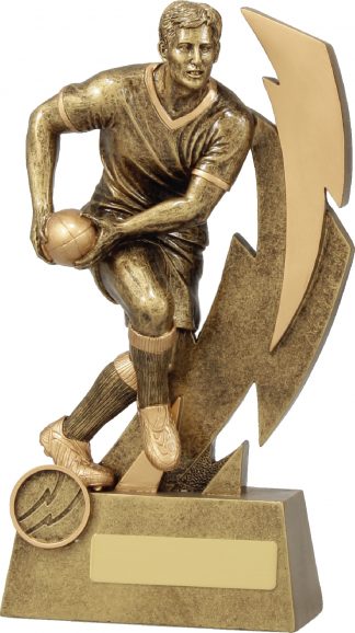 11613D Rugby trophy 225mm