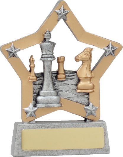 12978 Chess - Cards trophy 130mm