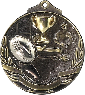 MT913G Rugby trophy 50mm