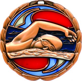 Swimming Medal MS902B 65mm