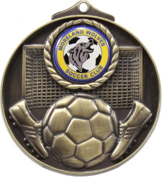 Soccer Medal M080G 69mm