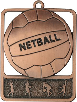 Netball Medal MR911B 61mm