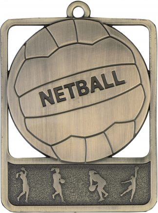 Netball Medal MR911G 61mm